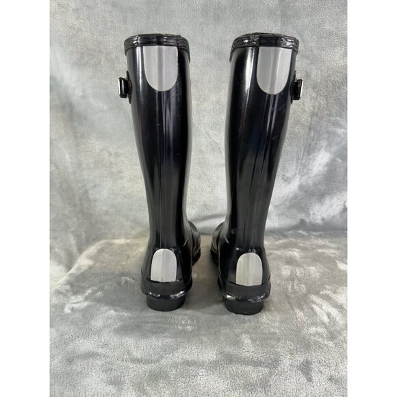 Hunter Boots Girl's size 2 Black Knee-High Rain Boots - Picture 9 of 11